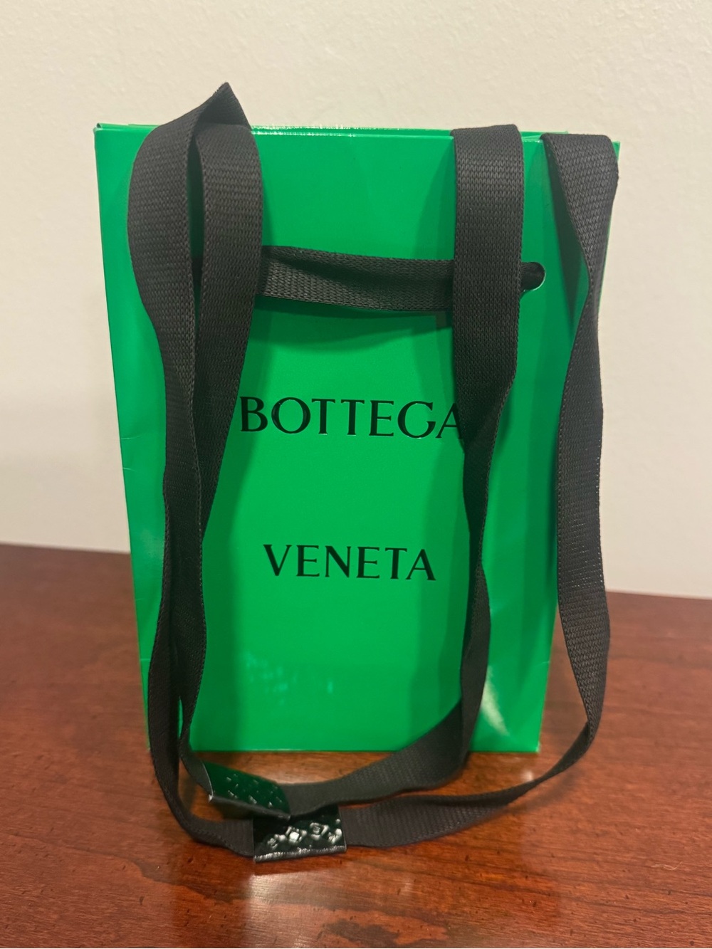Small Unused Authentic Green Bottega Veneta Gift Bag